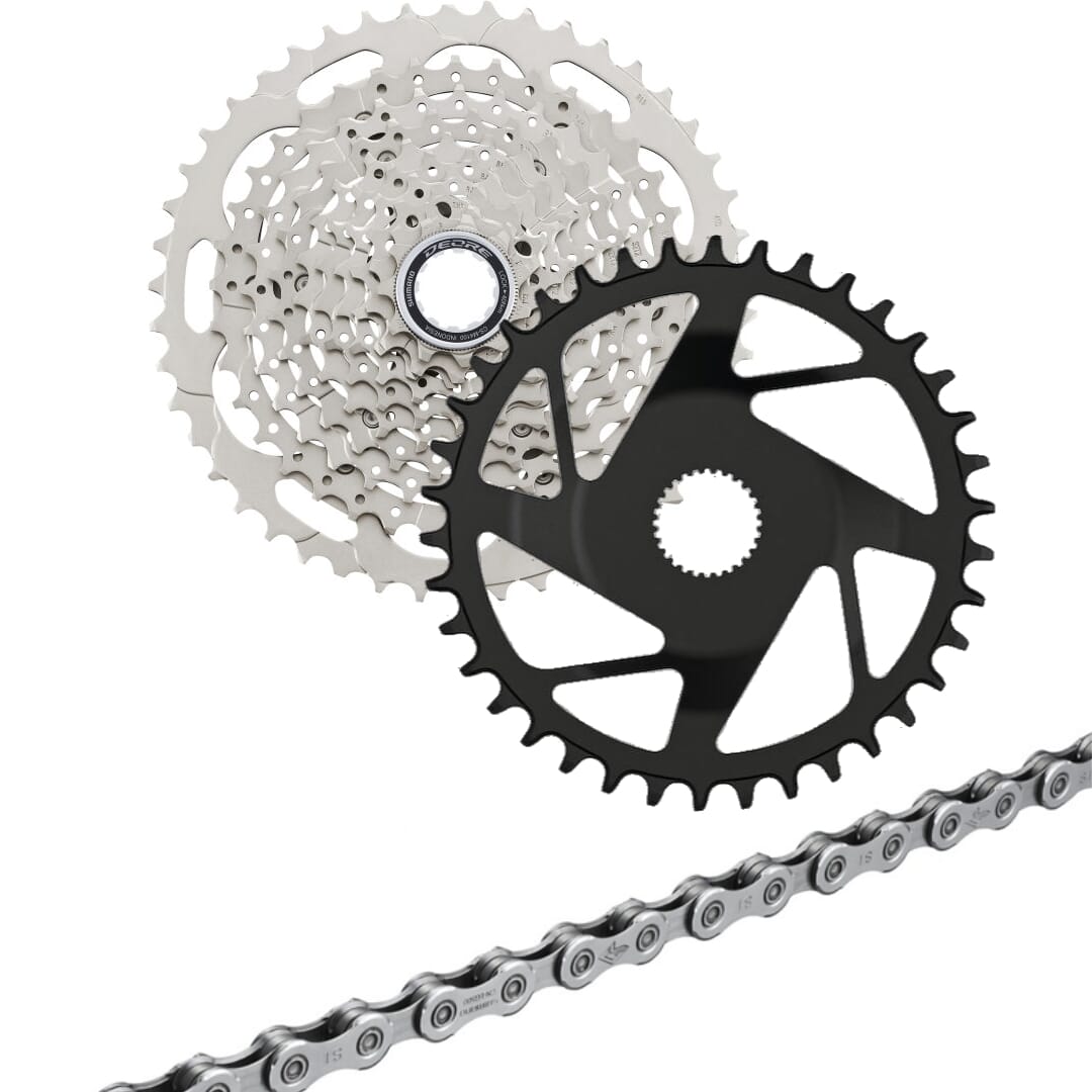 Bosch Gen.4/Gen.5 E-Bike Verschleiß-Set Shimano Deore 10-fach - Direct Mount 11-46 Zähne