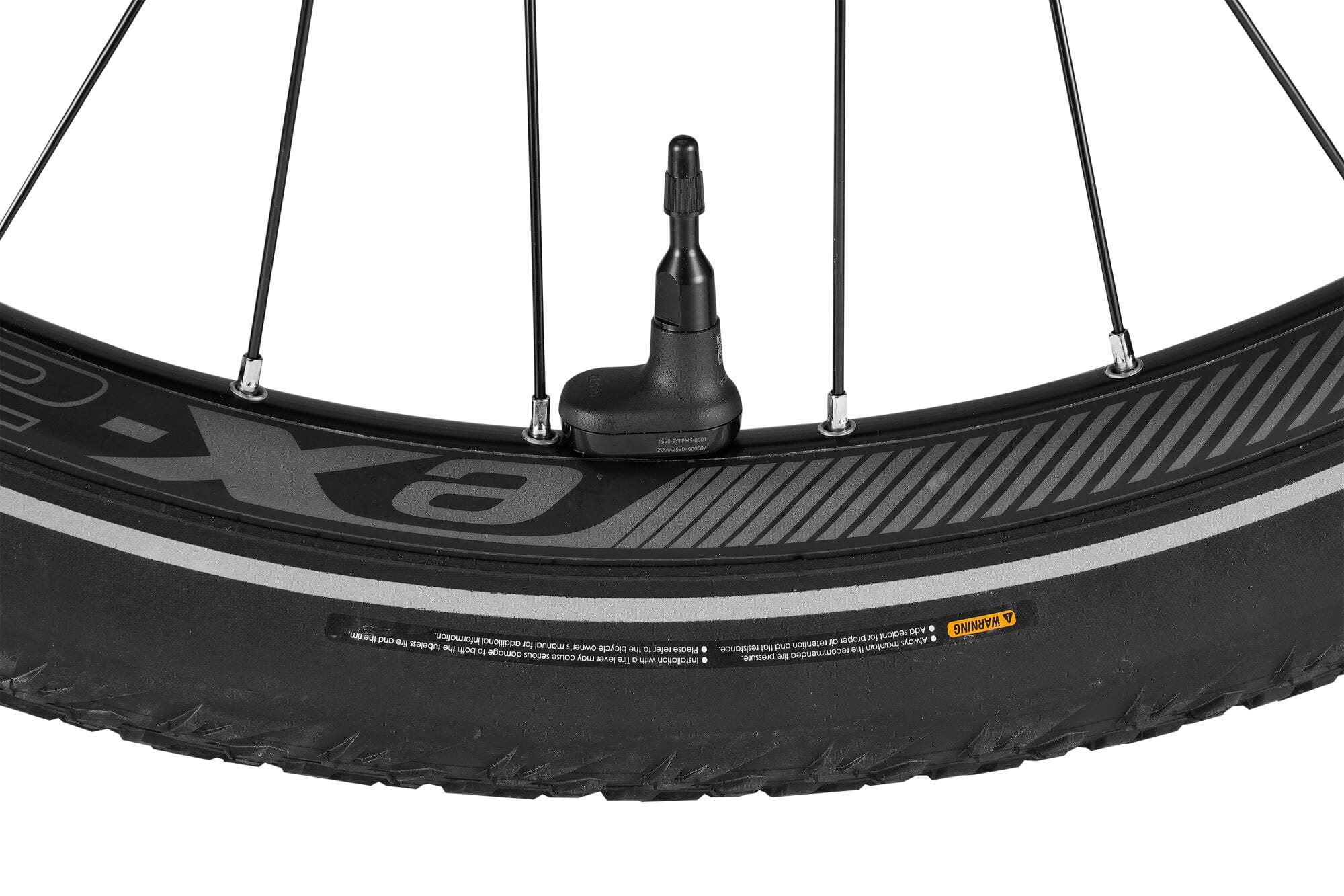 Giant Aegis tyre pressure checker - mounted