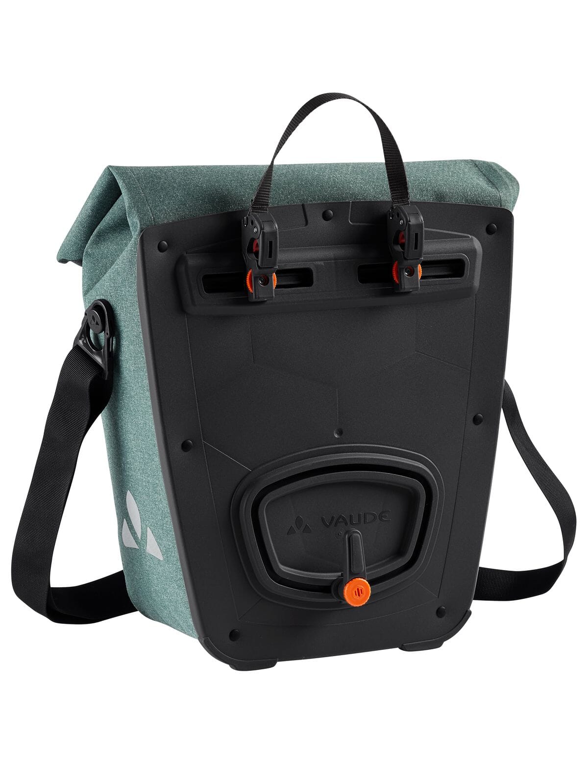 Vaude ReCycle Pro Single pannier - dusty forest - back side