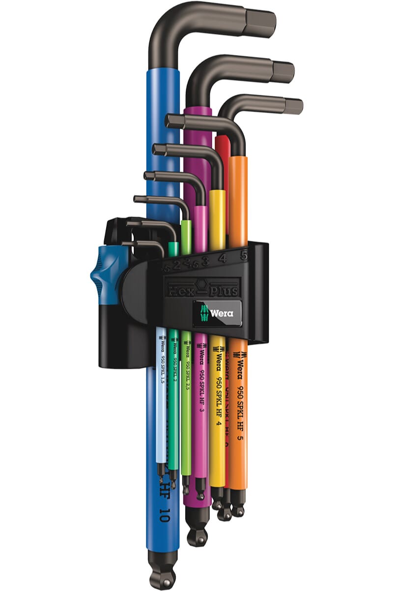 Wera 950/9 Hex-Plus Allen key set 9 pieces