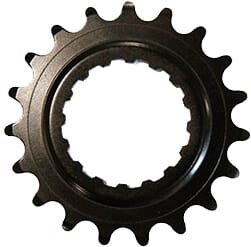 Miranda chainring 1.5mm offset 19 teeth black