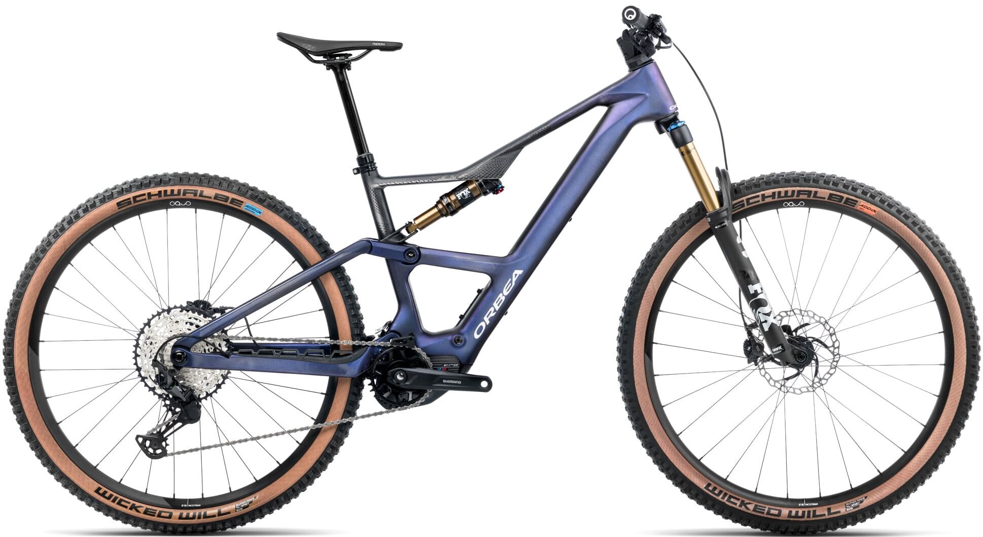 Orbea Rise SL M10 - 2025 - Tanzanite Carbon View - Carbon Raw