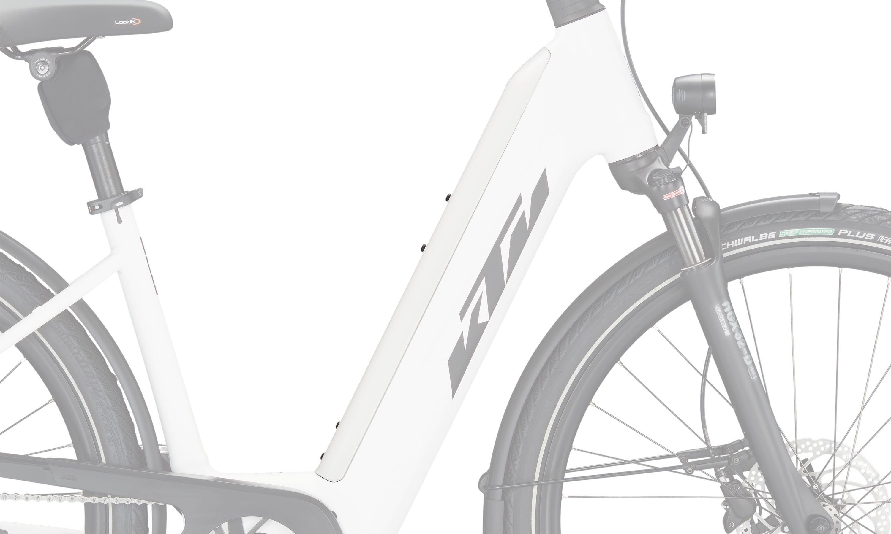 KTM PowerTube 750 Battery Cover 2023 - low entry white matt