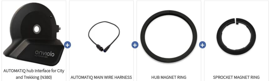 Enviolo conversion kit Automatic+ to AUTOMATiQ scope of delivery