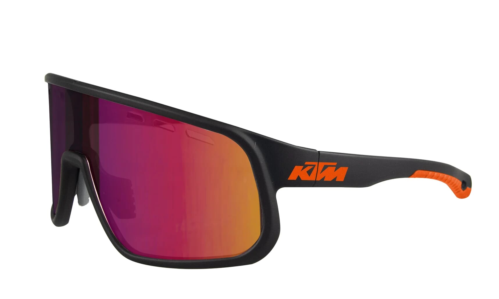 KTM Factory Enduro II Polarised Sunglasses C3 Revo Red - Matte Black Orange