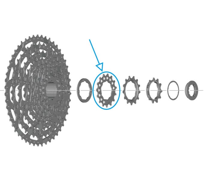 SHIMANO sprocket for CS-LG600 15
