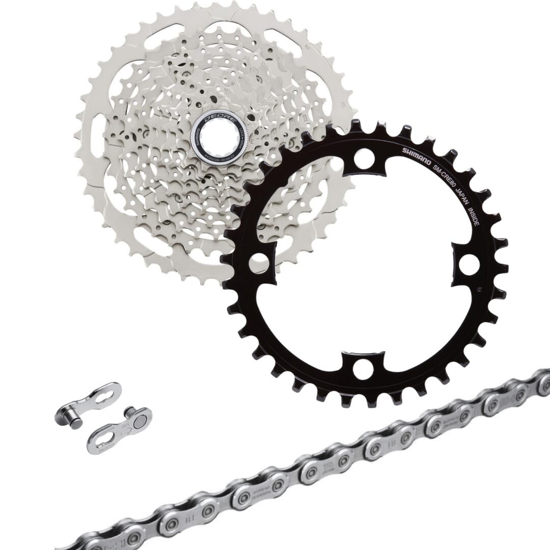Shimano Steps E-Bike Verschleiß-Set Shimano Deore 10-fach - 11-46 Zähne
