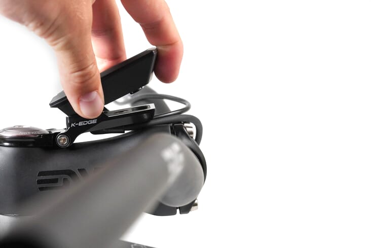 K-Edge stem display mount Bosch for Kiox Display mounted side view