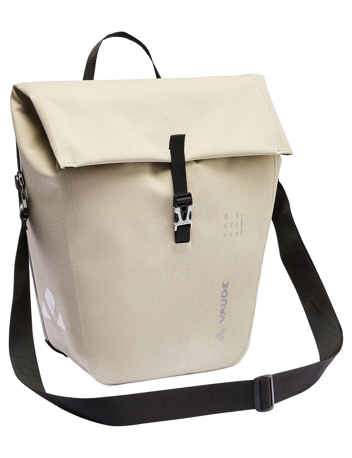 Vaude ReCycle Pro Single pannier - ecru - back side
