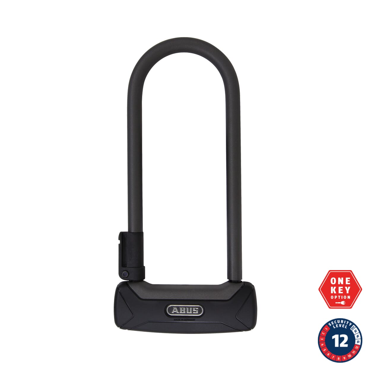 ABUS U-lock Granit Plus 640 - OneKey 23cm + TexKF holder