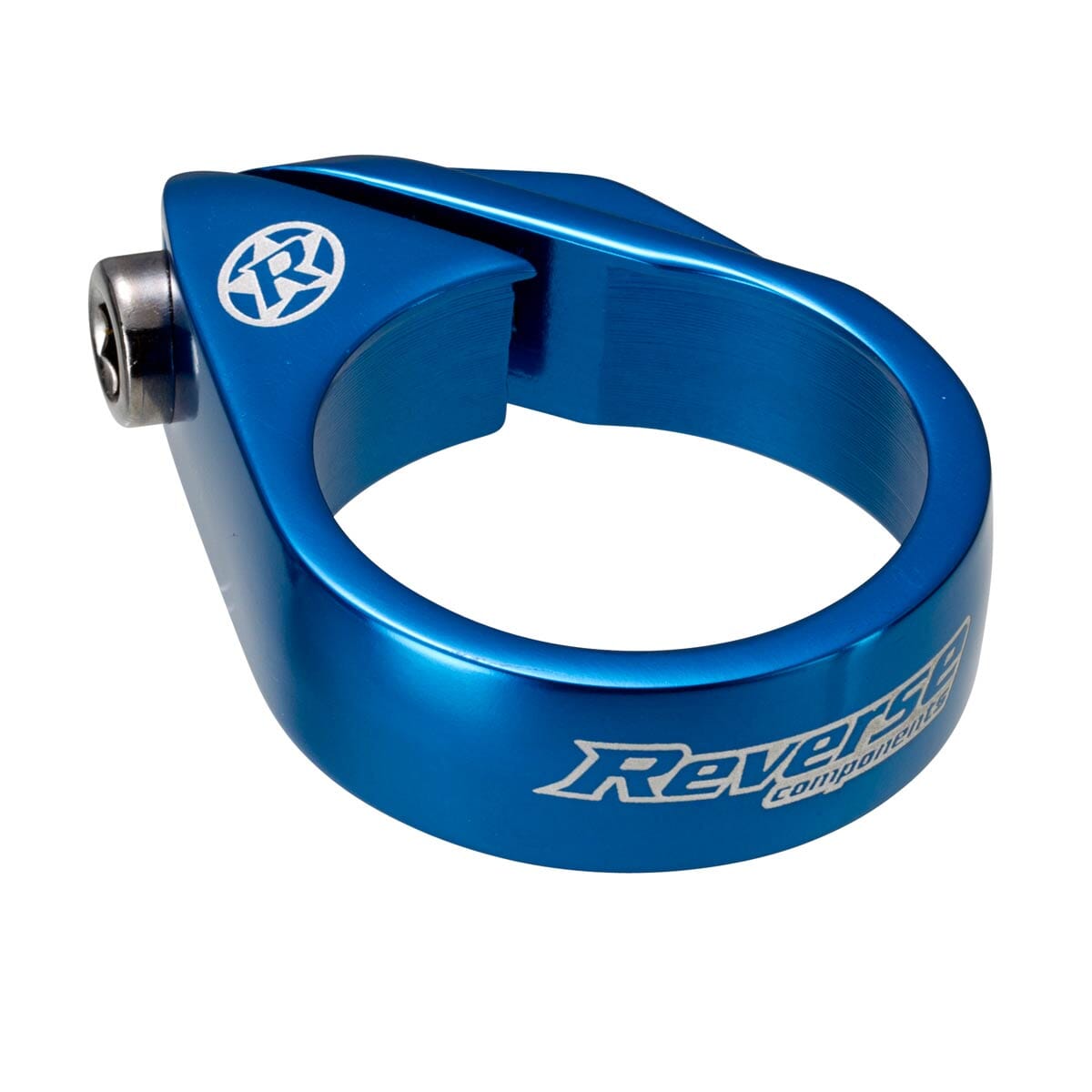 REVERSE Saddle Clamp Bolt Ø34.9mm blue
