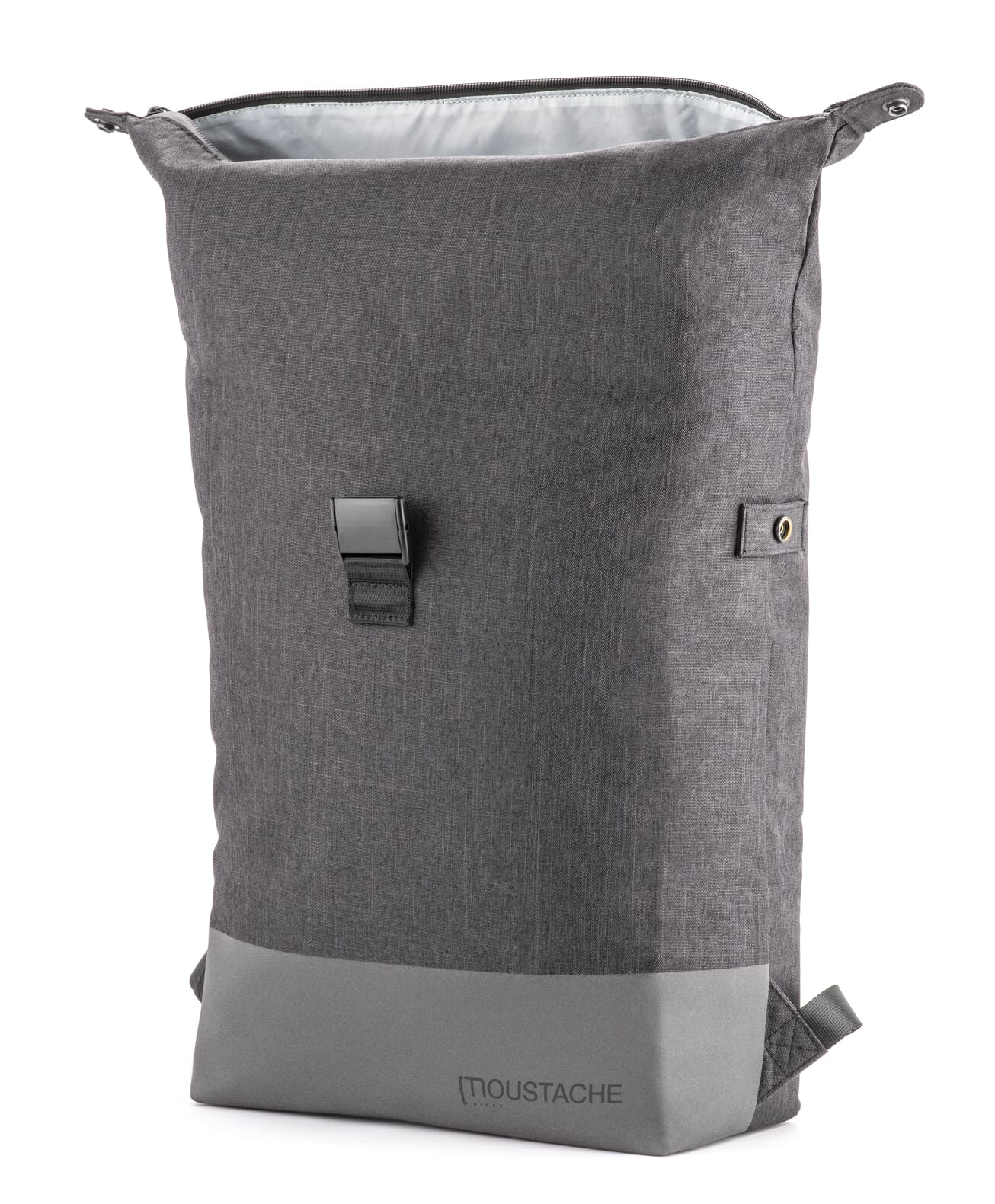 Moustache backpack Clark 17 litres - roll-top closure open