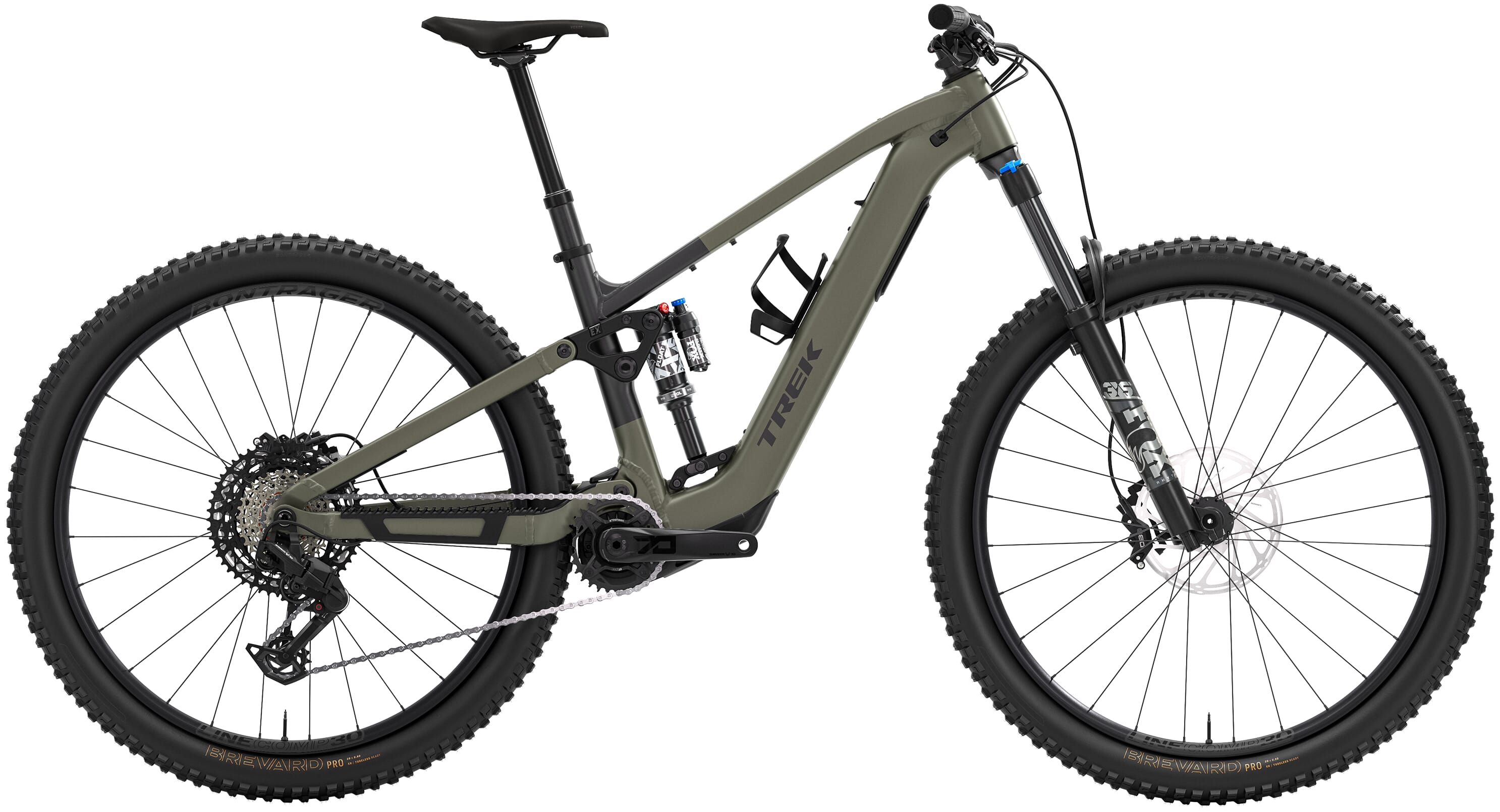 Trek Fuel+ EX 8 Gen 2 - 2026 Matte Olive / Grey Trek Black