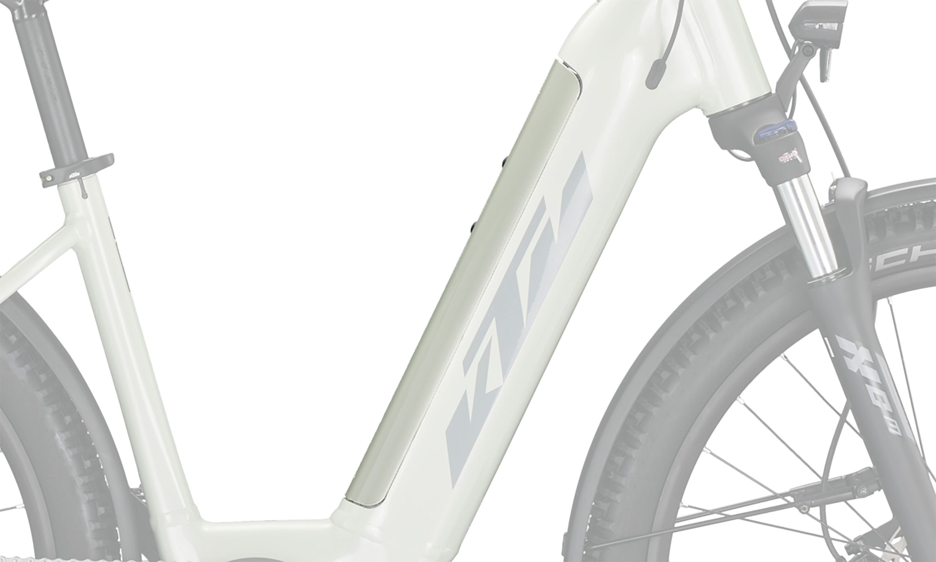 KTM PowerTube 625 battery cover - 2022 low step-through Dew Silver