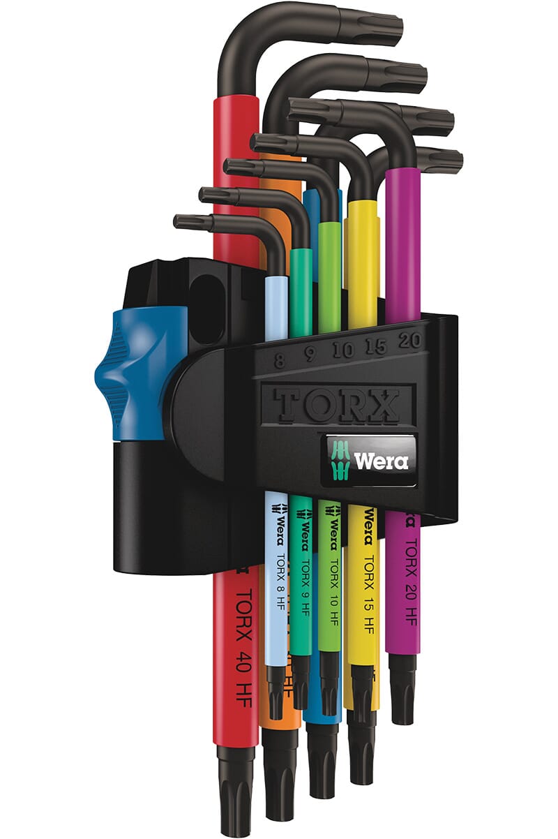 Wera 967/9 TX SL Torx offset spanner set short 9-piece