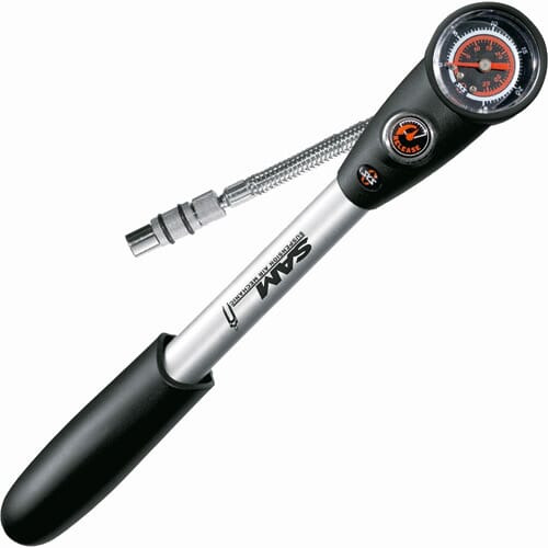SKS SAM shock pump - air pump with bar gauge max 25 Bar