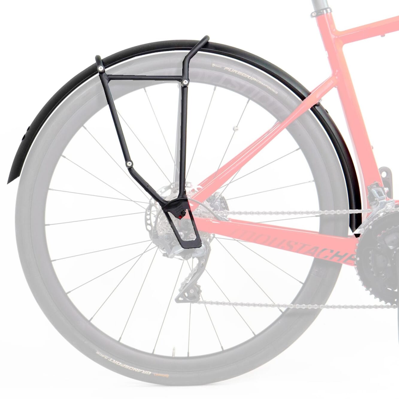Moustache luggage rack with mudguard for Dimanche & Friday 2020