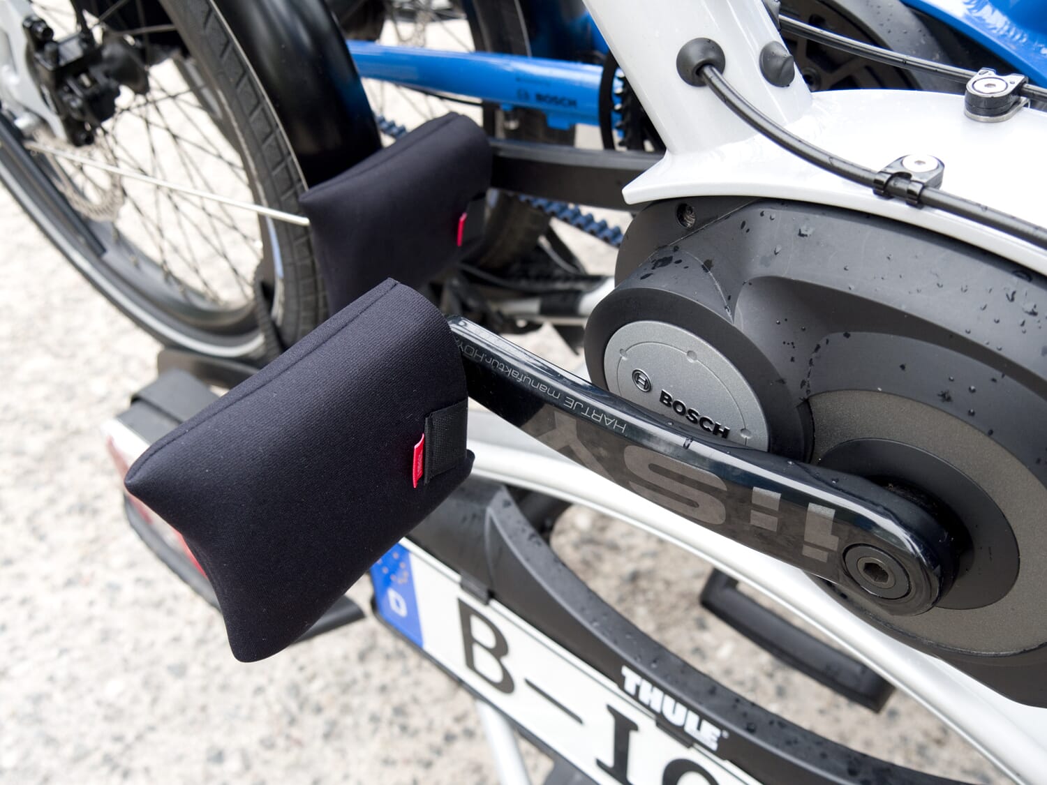 Fahrer E-Bike Pedal Schutz Set Beispiel 1