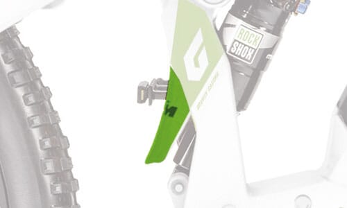KTM damper protector matt green