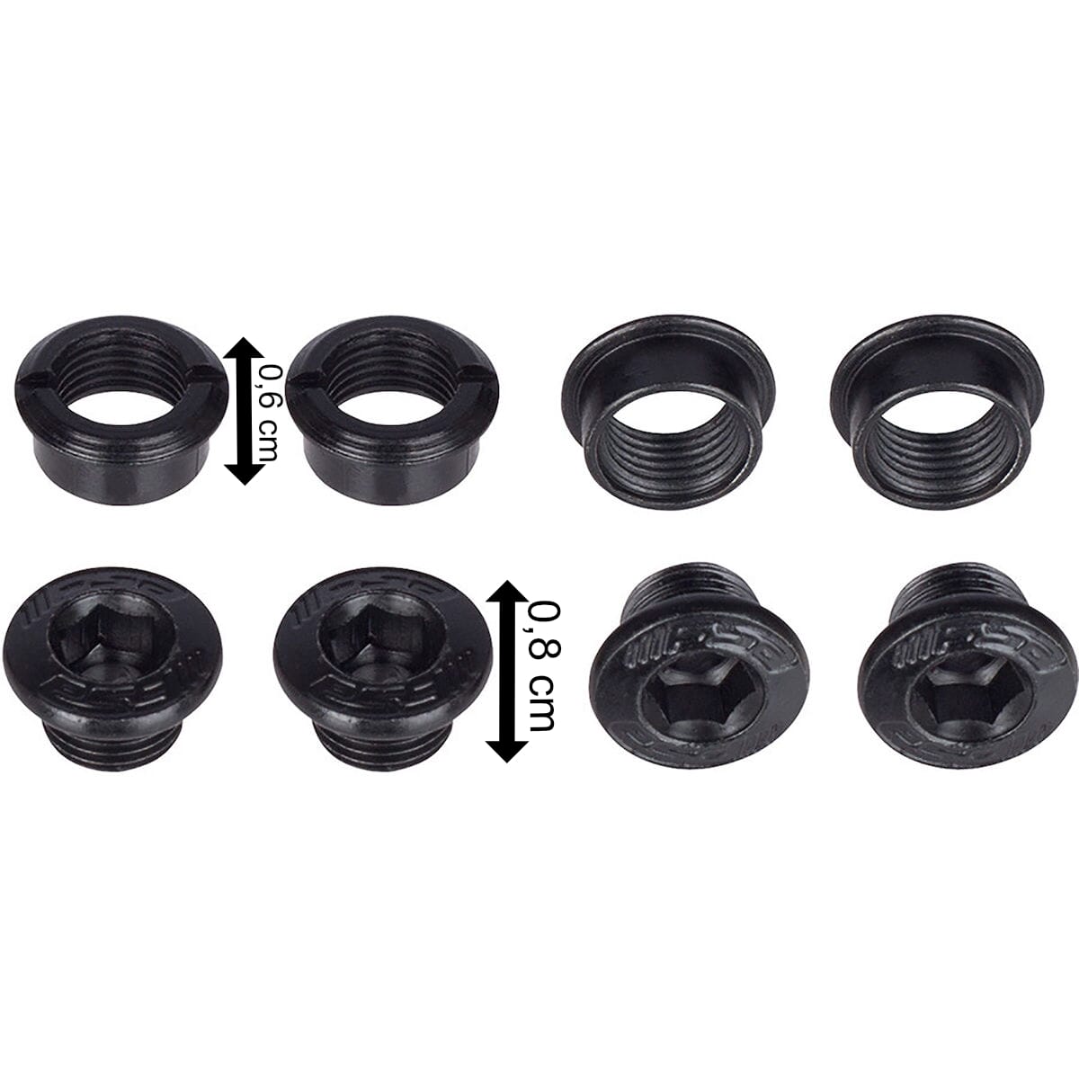 FSA e-bike chainring bolt set - 1-speed with chain guard