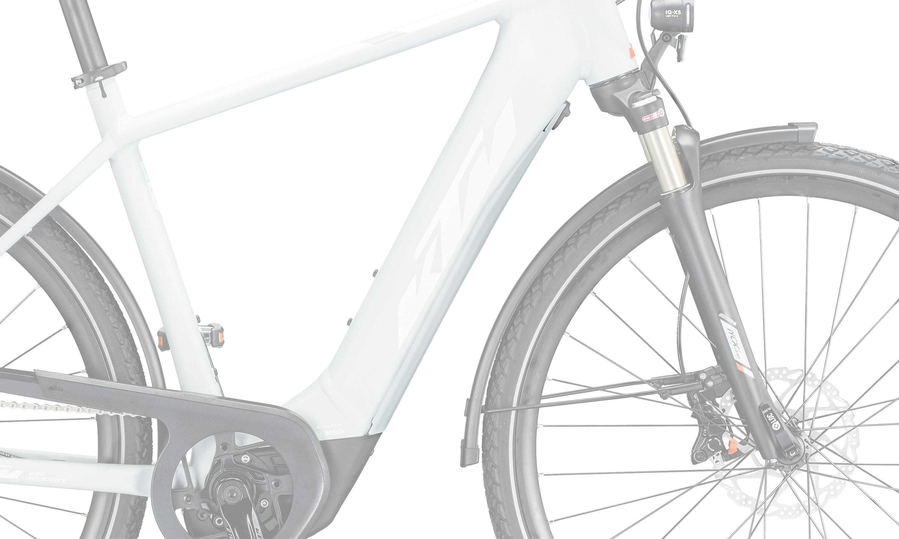 KTM PowerTube battery cover - down tube - lightgrey matt - 840118029