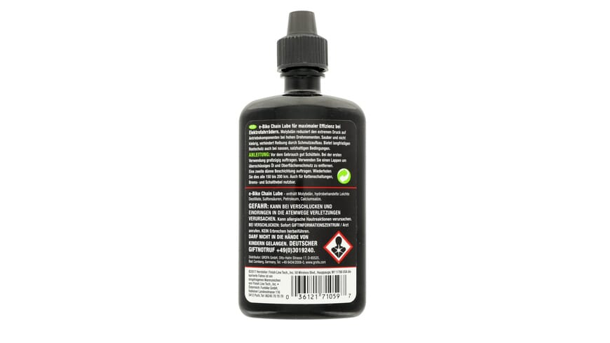Finish Line e-Bike Chain oil- Back