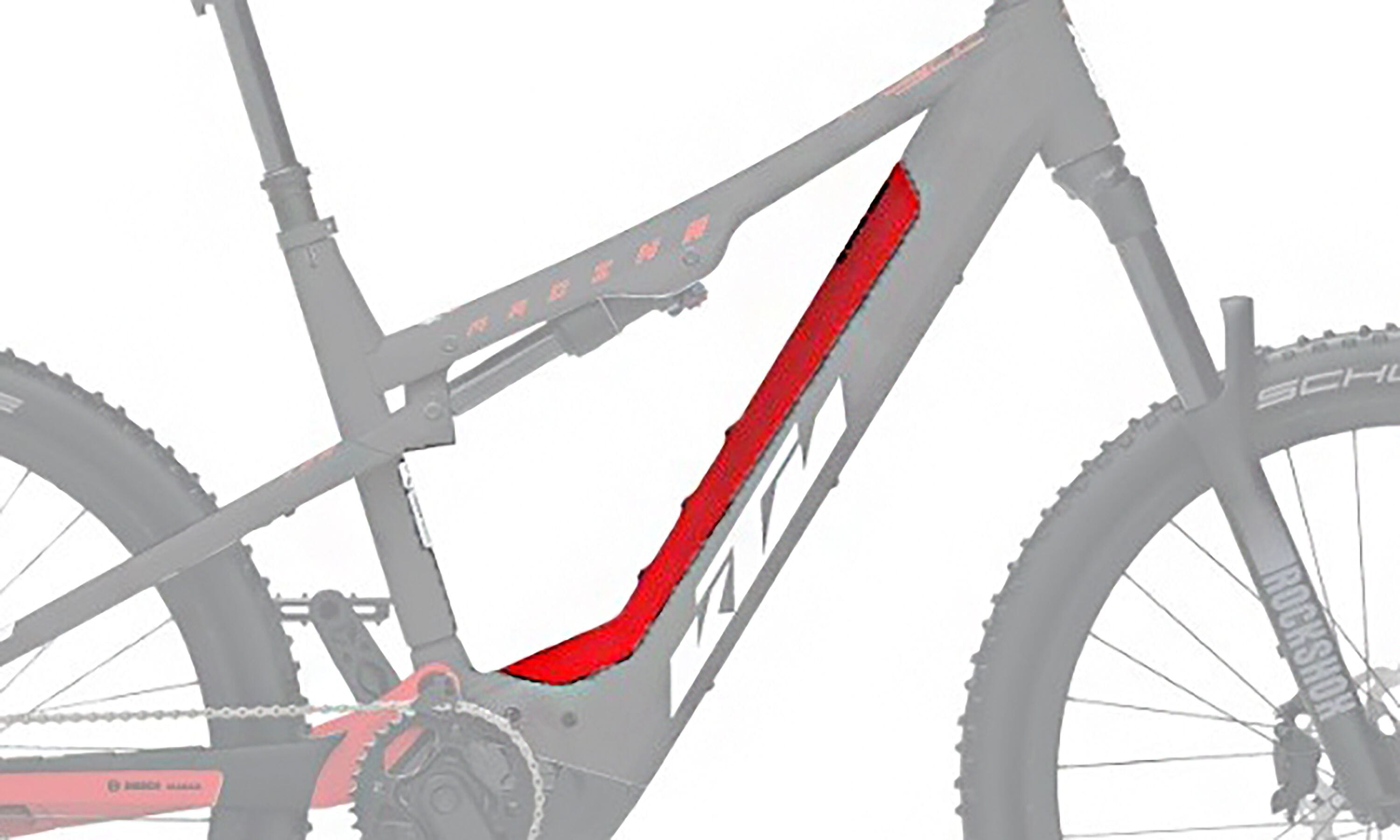 KTM PowerTube 750 Battery Cover 2023 - bright red matt aluminium