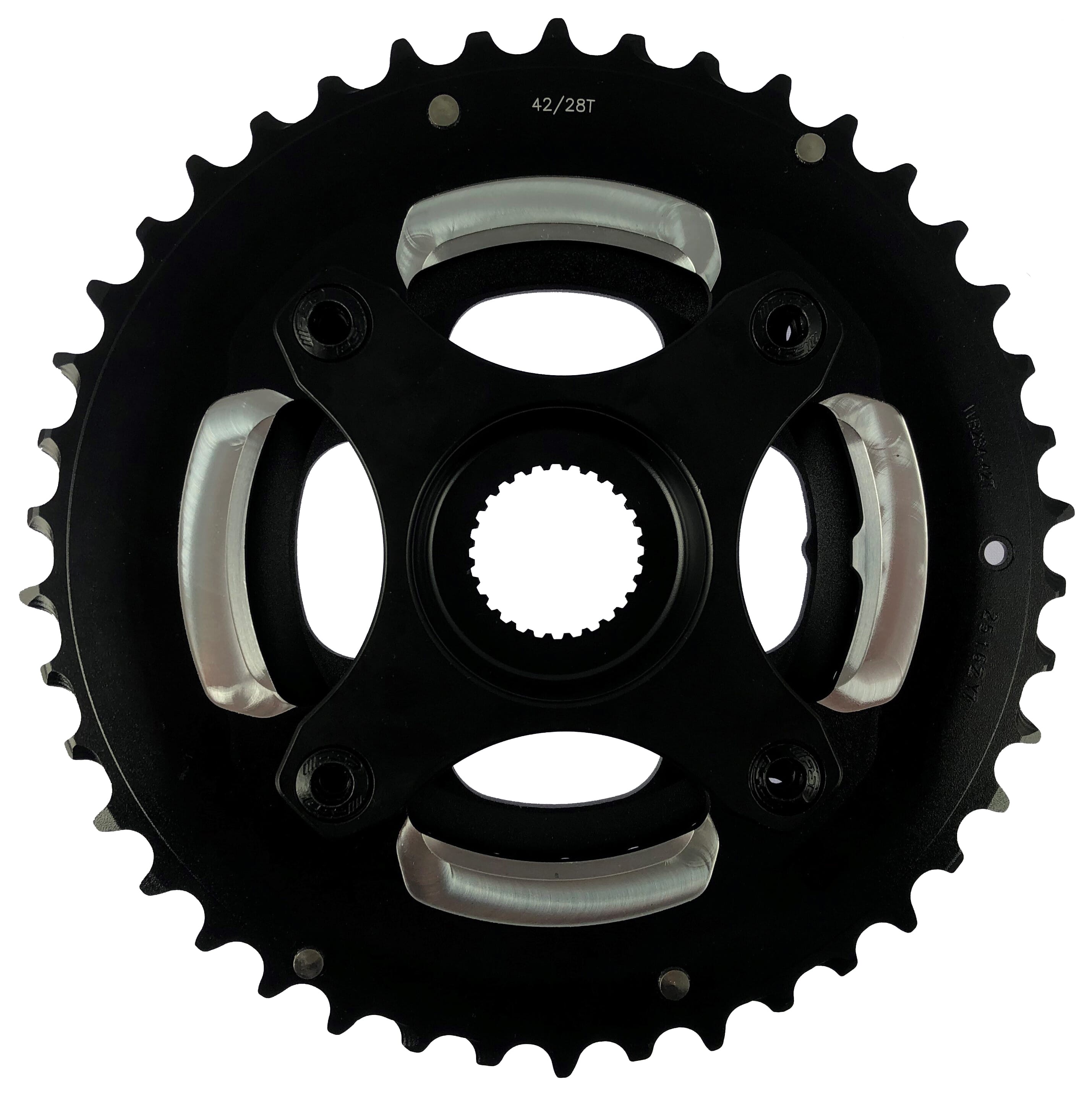Giant chainringset 42/28 teeth with Spider back-side