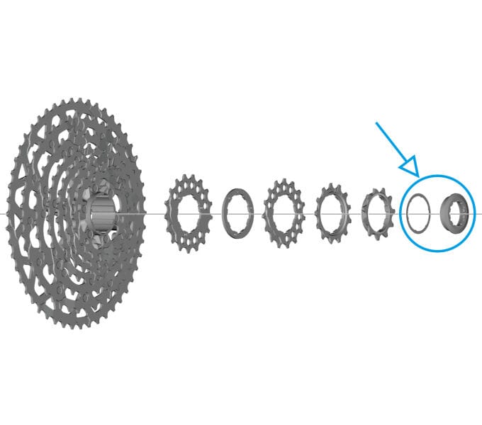 Shimano CS-LG700 Verschlussring-Set