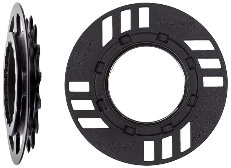 Miranda chain guard set for eBike with chainring 15 teeth, offset 8.65 mm