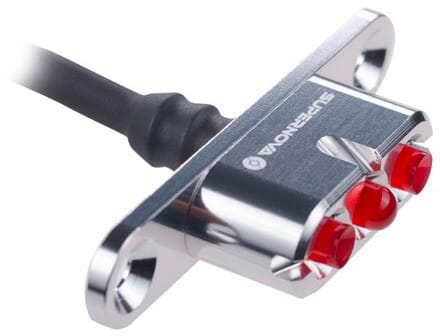 Supernova E3 Tail Light 2 rear rack mount - silver