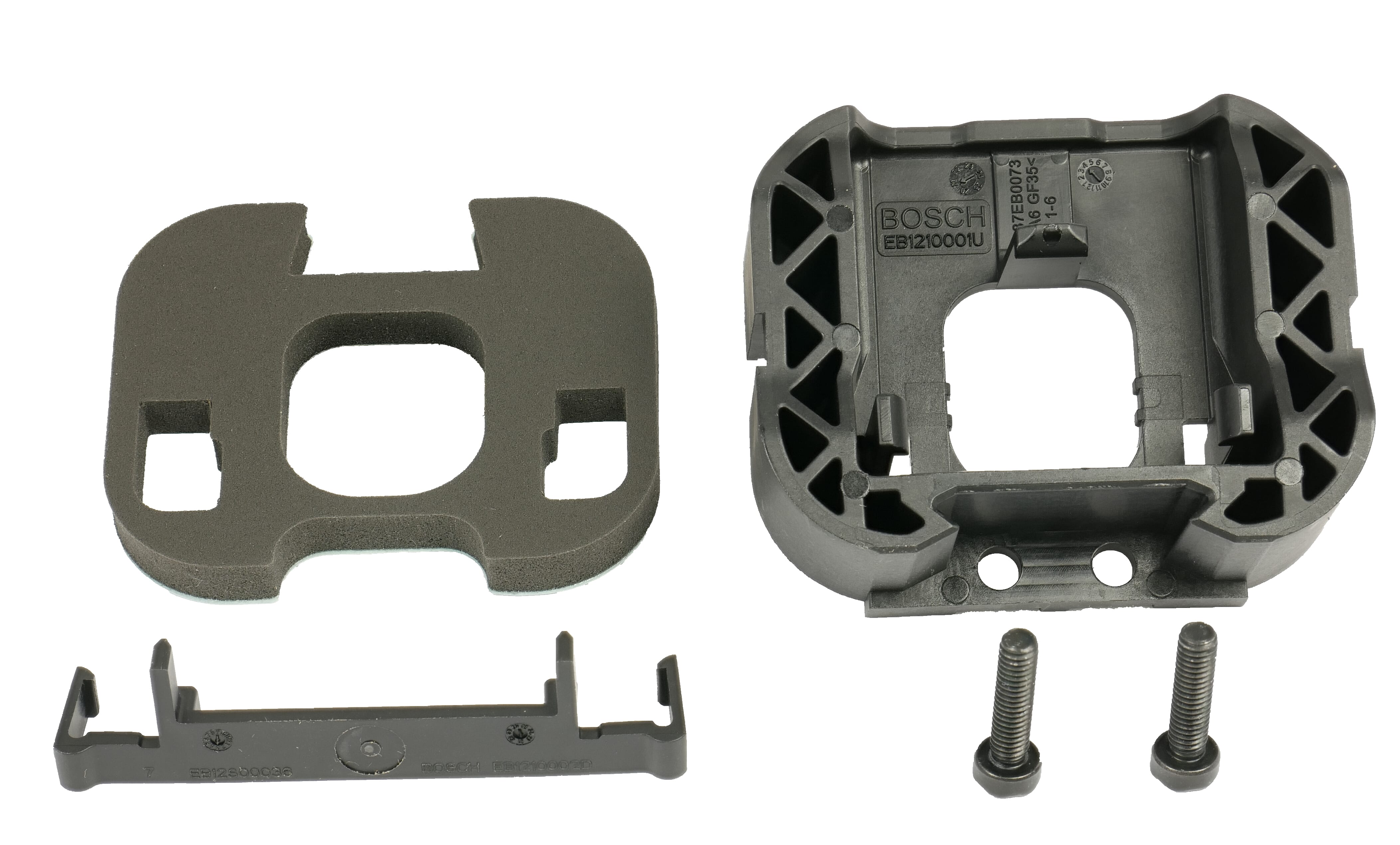 Mounting kit for Bosch PowerTube 750Wh bracket lock side, to slide in, horizontal & vertical