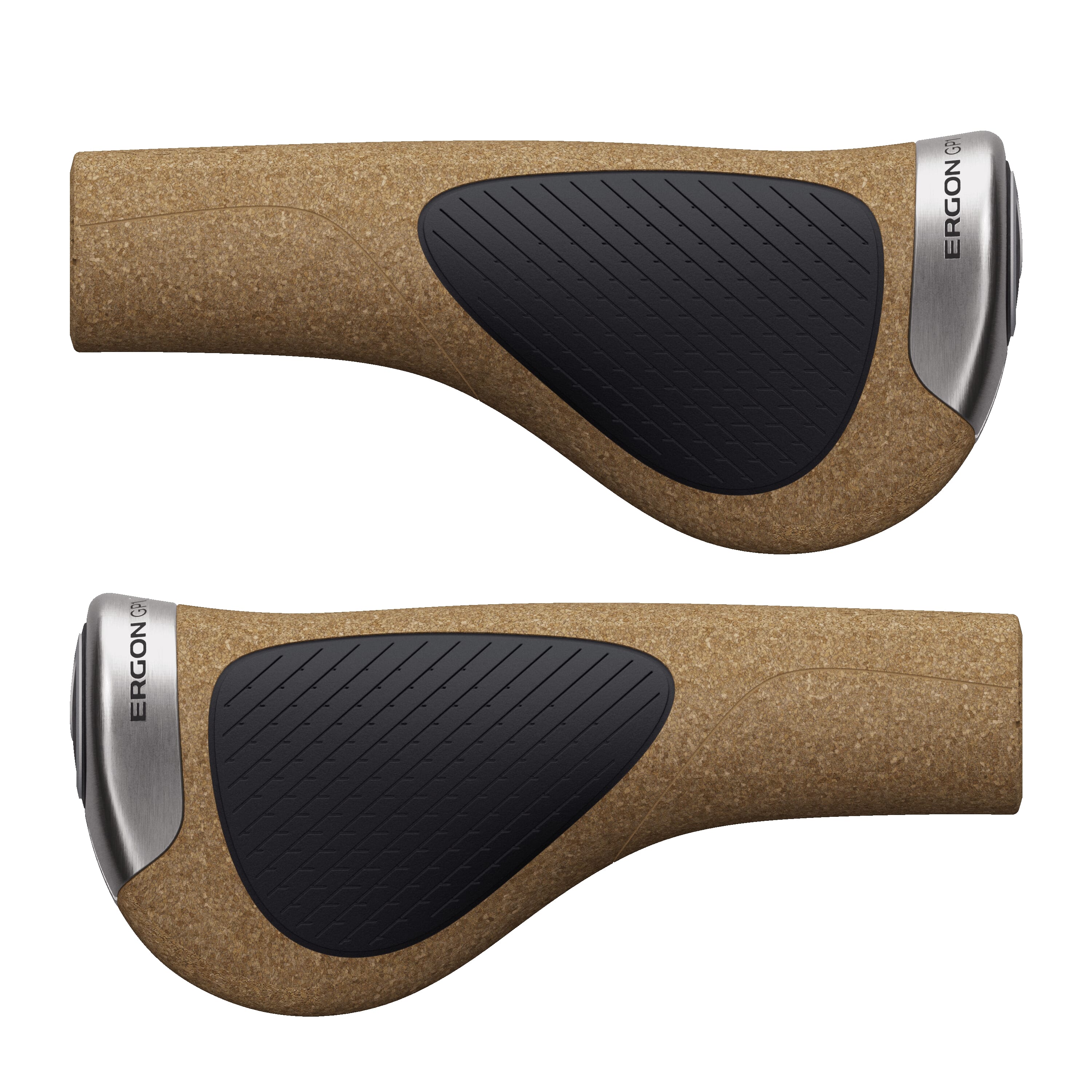 Ergon GP1 Evo BioCork handlebar grip pair