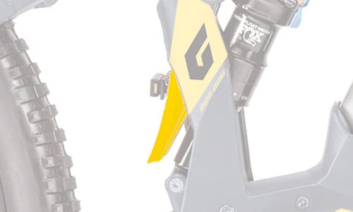KTM damper protector matt yellow