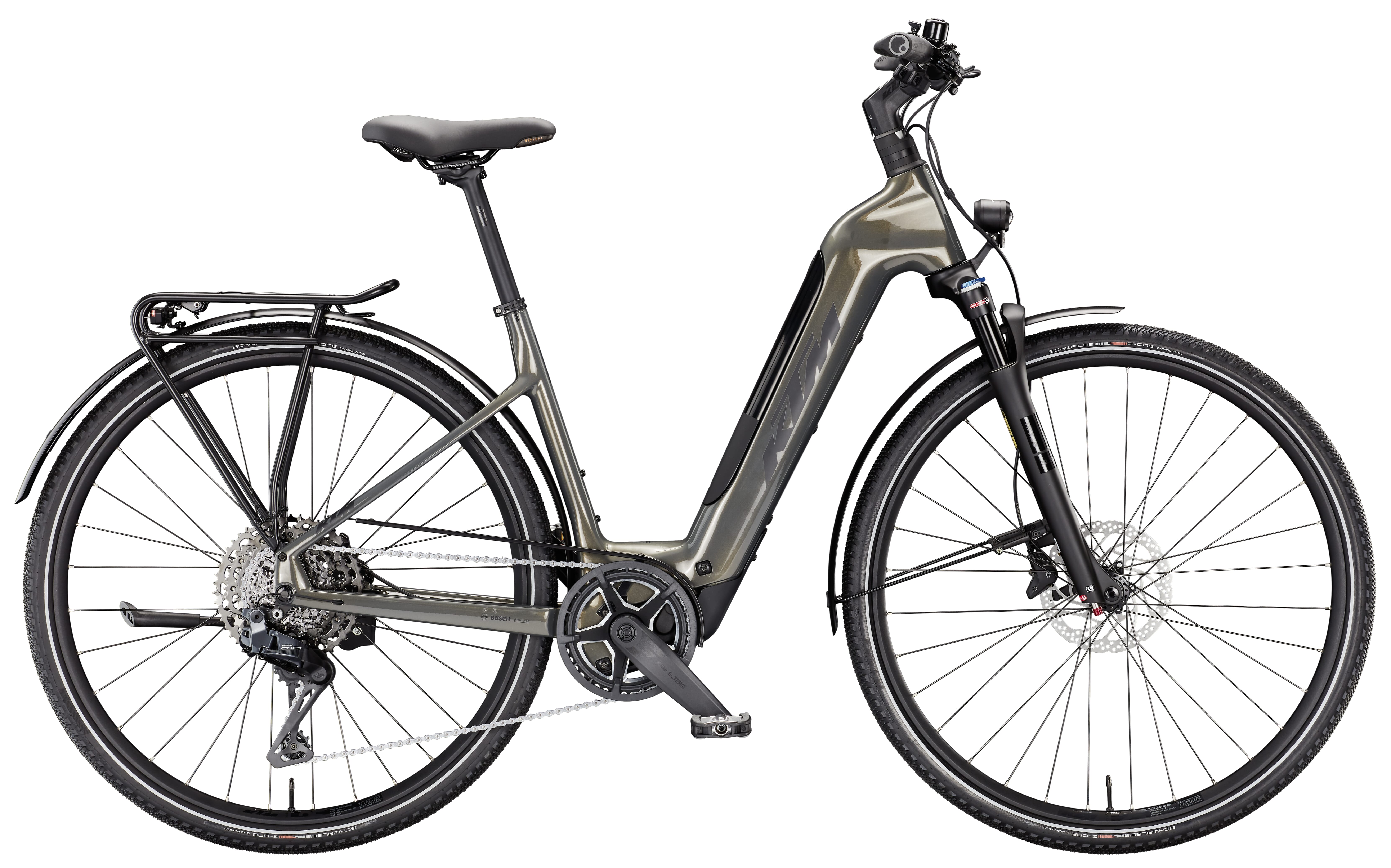 KTM Macina Sport SX Elite - 2026 - Step-through bike - Olive Pearl (Black Matt)