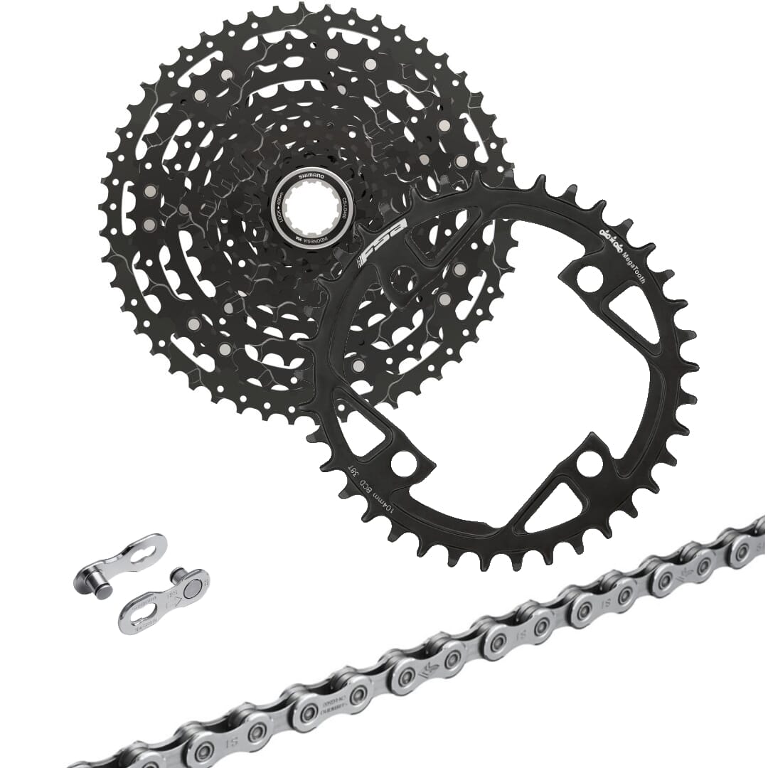 Bosch Gen.4/Gen.5 E-Bike Verschleiß-Set Shimano Cues LinkGlide 11-fach - Spider Mount - 11-50 Zähne