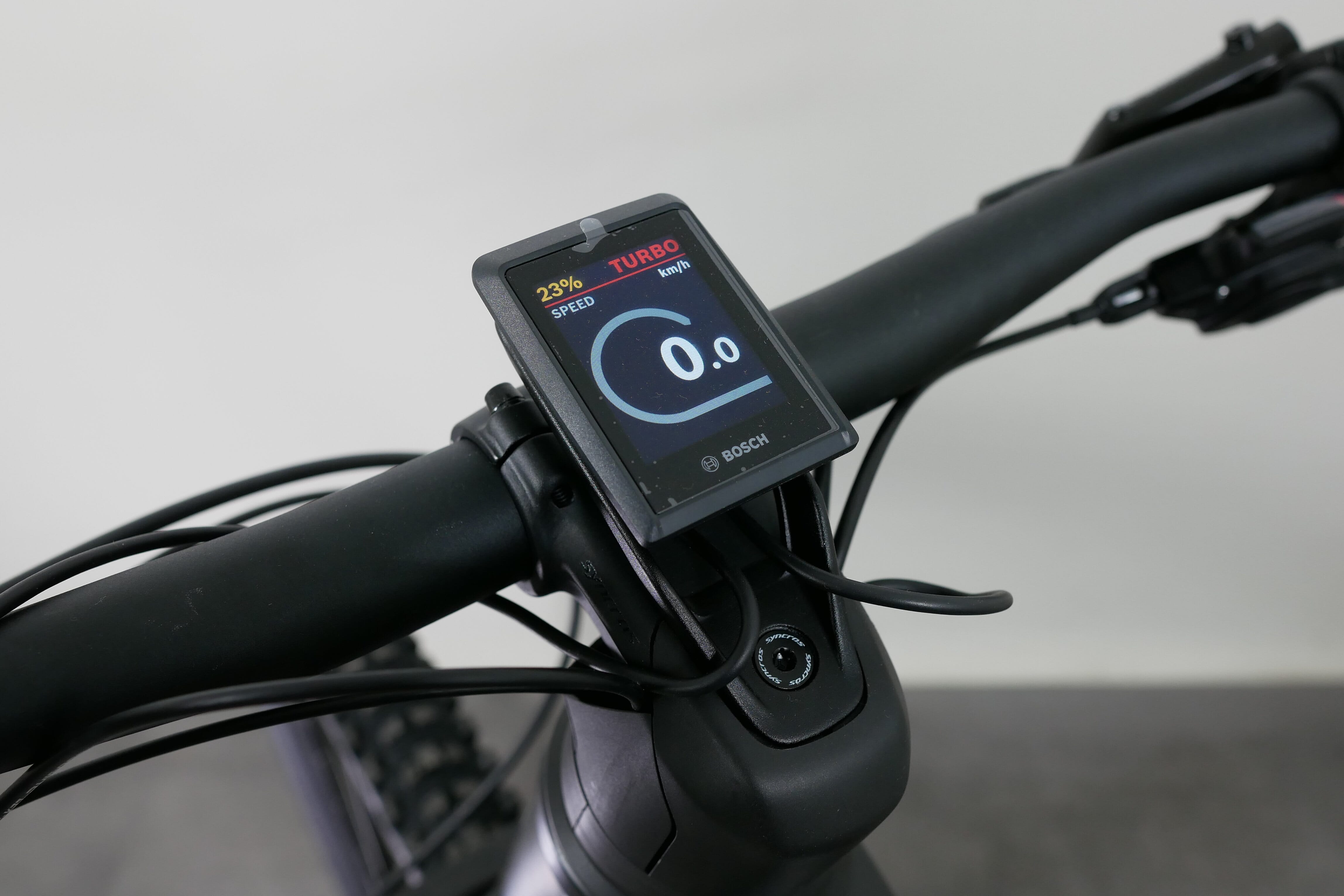 Ahead-mount display bracket with Kiox300