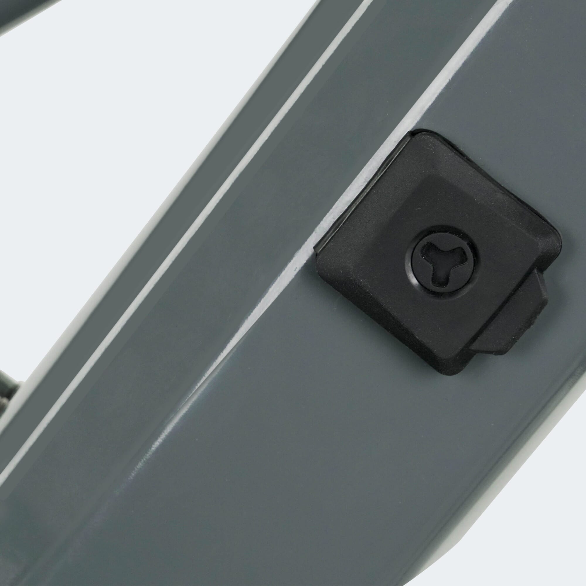 Fazua charging port cover on e-bike closed