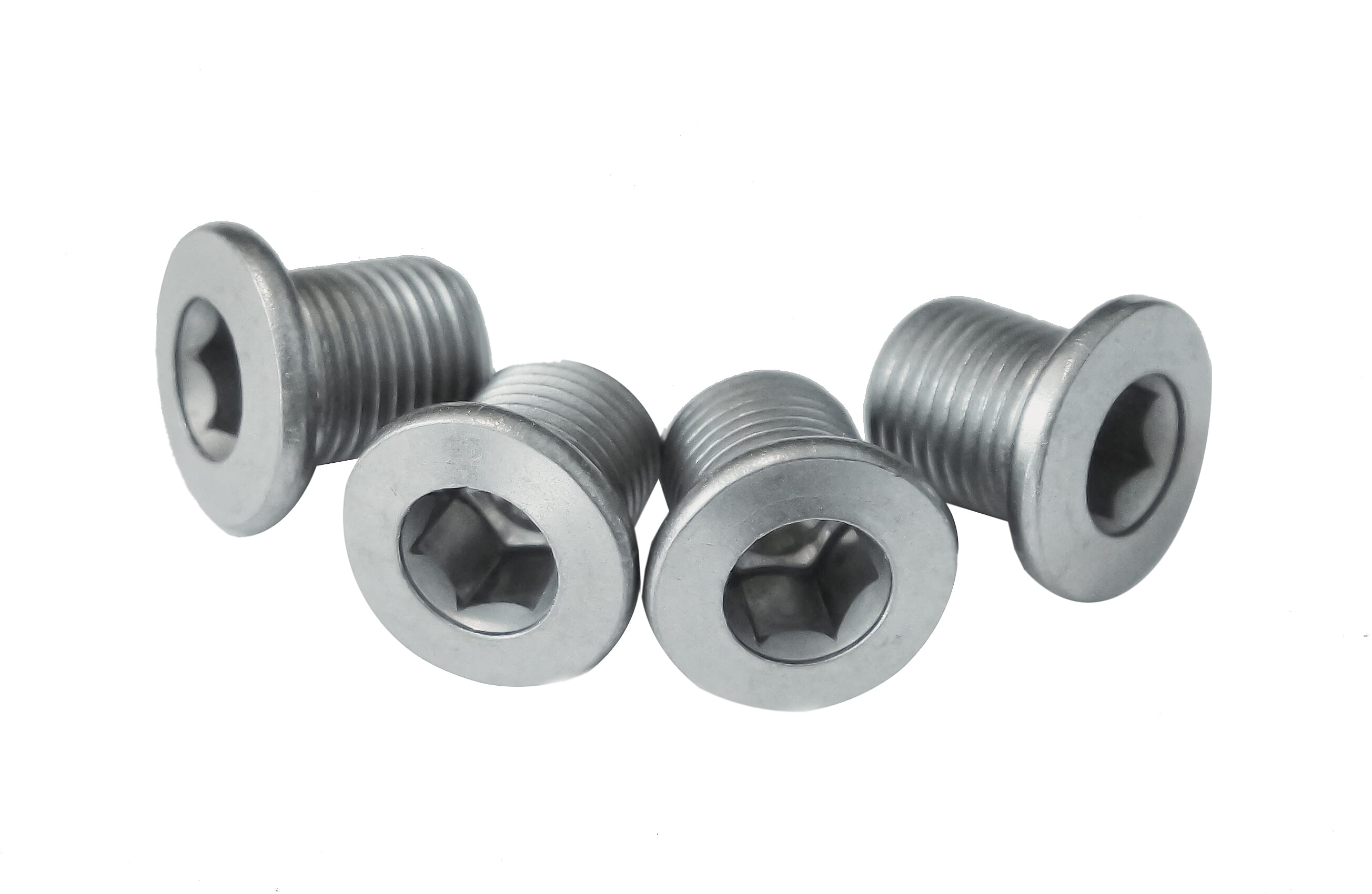 Chainring bolts for the inner chainring