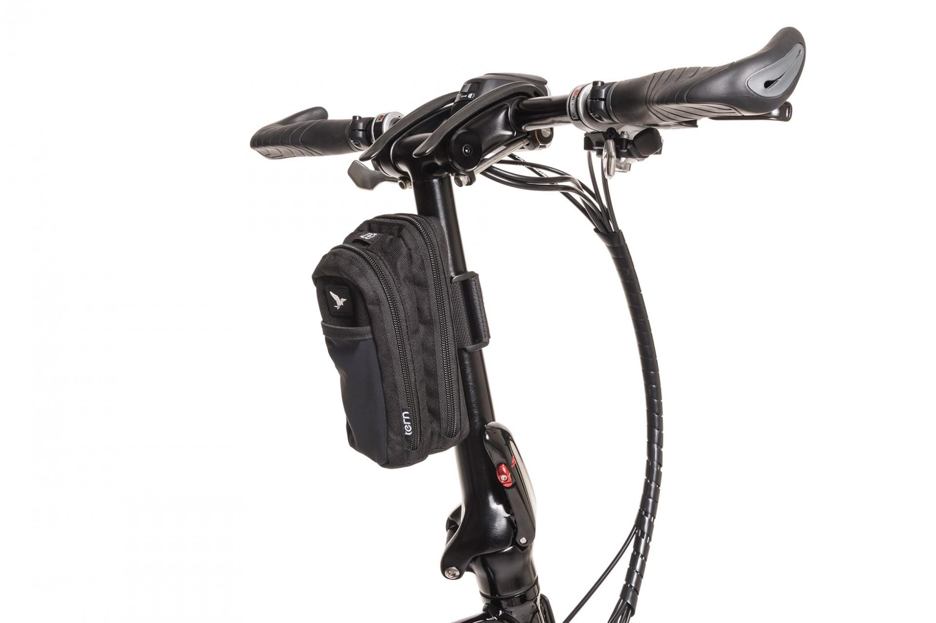 TERN RidePocket handlebar bag on steering column