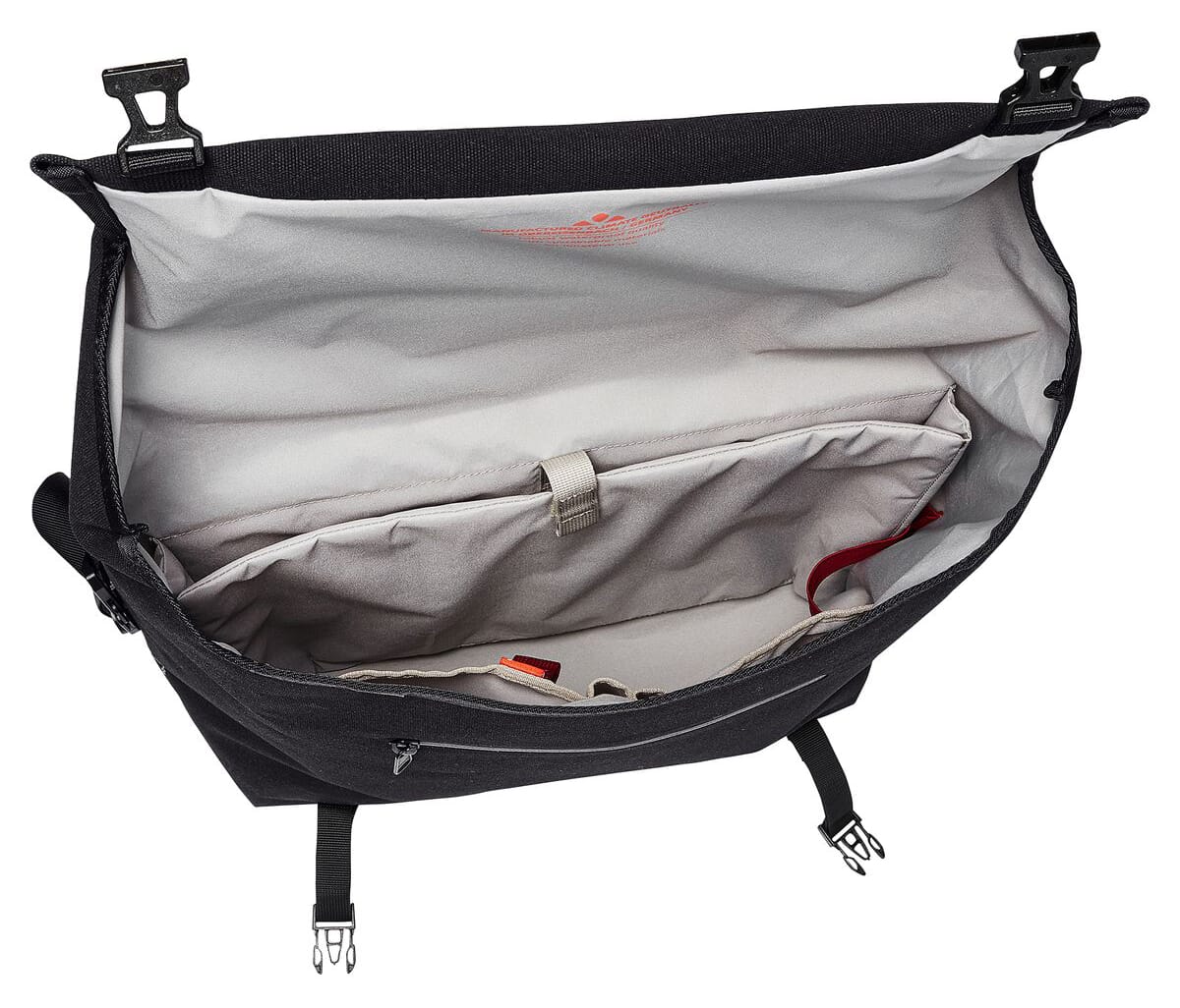 Vaude Augsburg IV carrier bag & pannier rack bag - black interior view