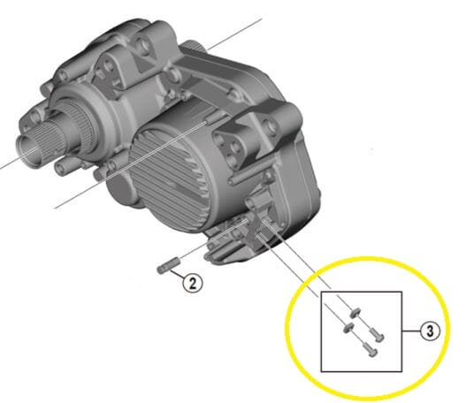 SHIMANO screws and nut Y-72F98010 for light connection STEPS drive unit DU-E8000, DU-E7000, DU-E6100 image 2