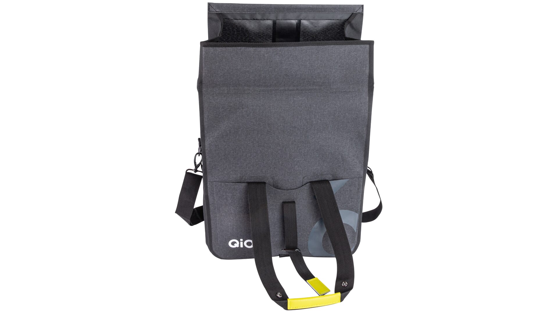Qio bike bag PINA for front wheel rack opened