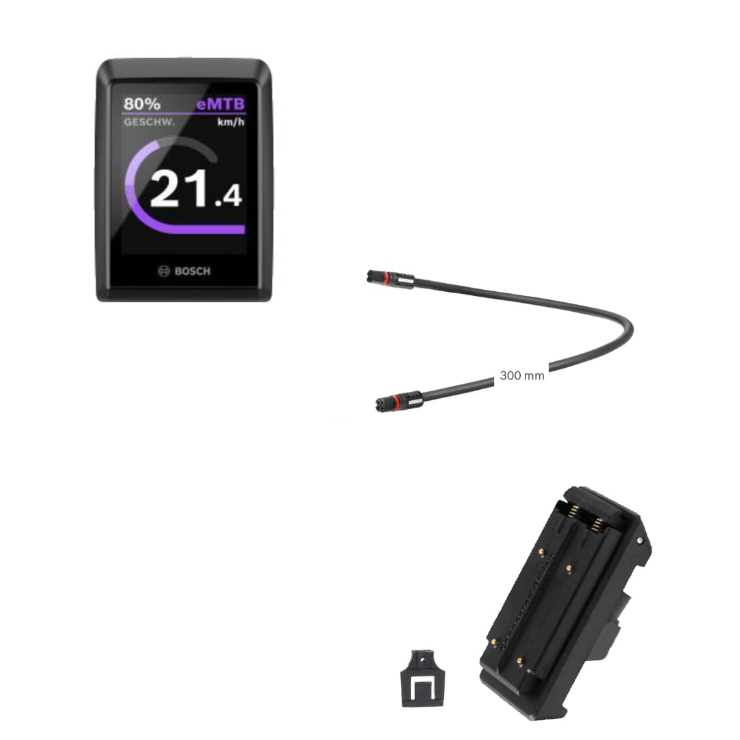 Bosch Kiox 300 Display Nachrüst-Set ohne Halter - Displayaufnahme mit Kabelausgang vorn