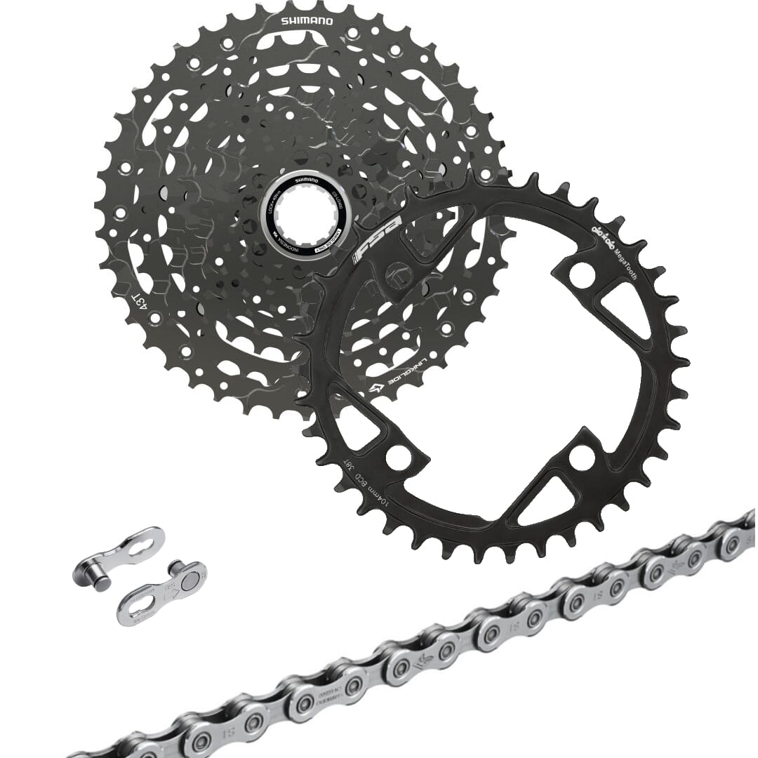 Bosch Gen.4/Gen.5 eBike wear set Shimano Deore LinkGlide 10-speed - Spider Mount