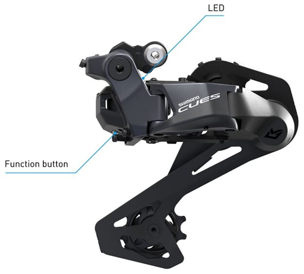 Shimano CUES Di2 rear derailleur 1x11/10-speed - Info