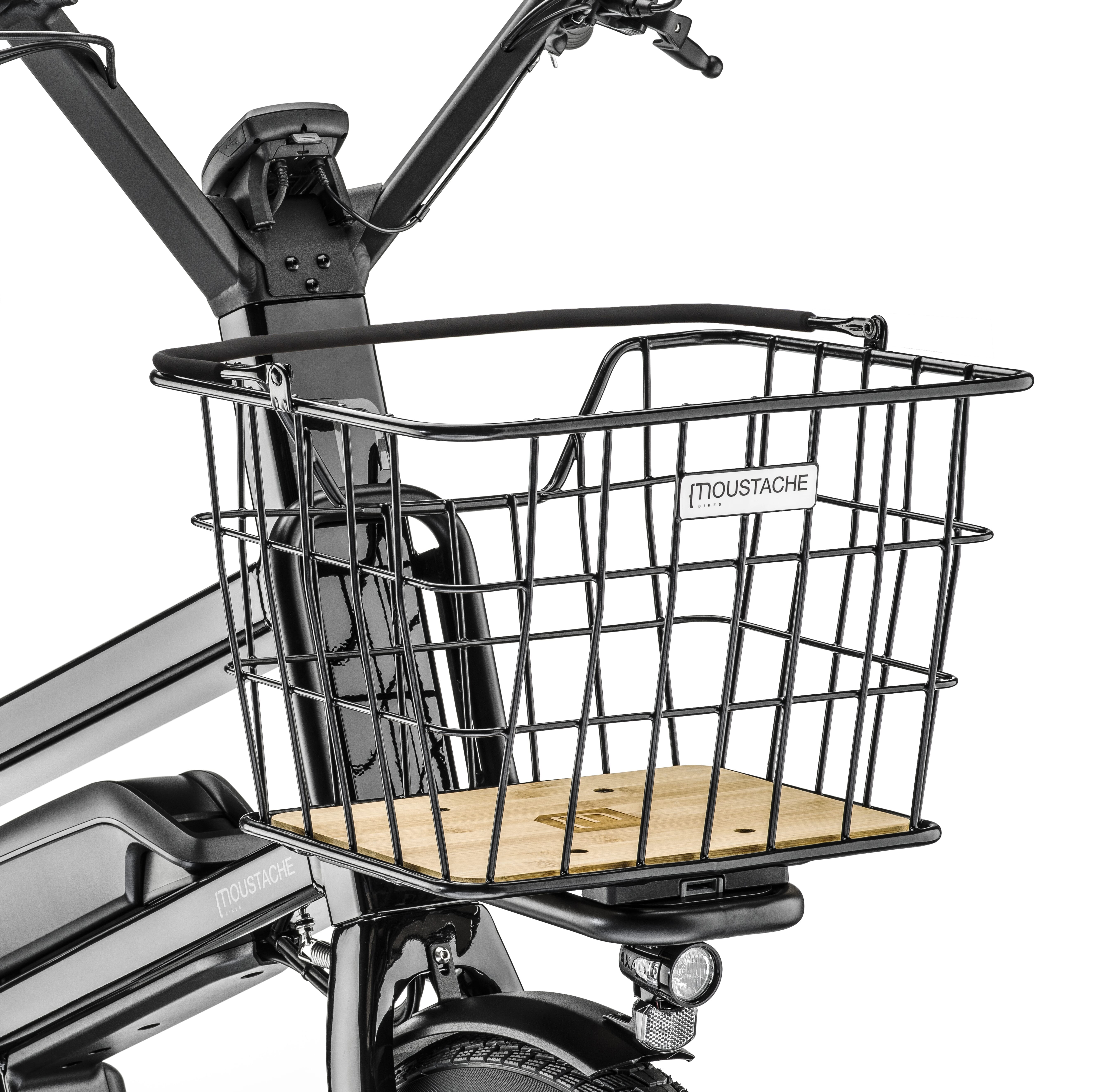 Moustache luggage carrier basket Salvador MIK system 23 litres mounted