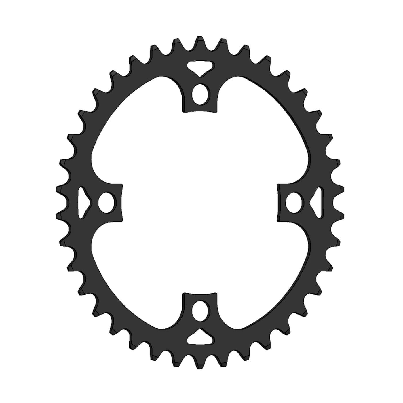 Kettenblatt für Bosch Gen 1, Gen 3 + Gen 4
44 Zähne | 1/2 x 3/32 + 1/2 x 11/131