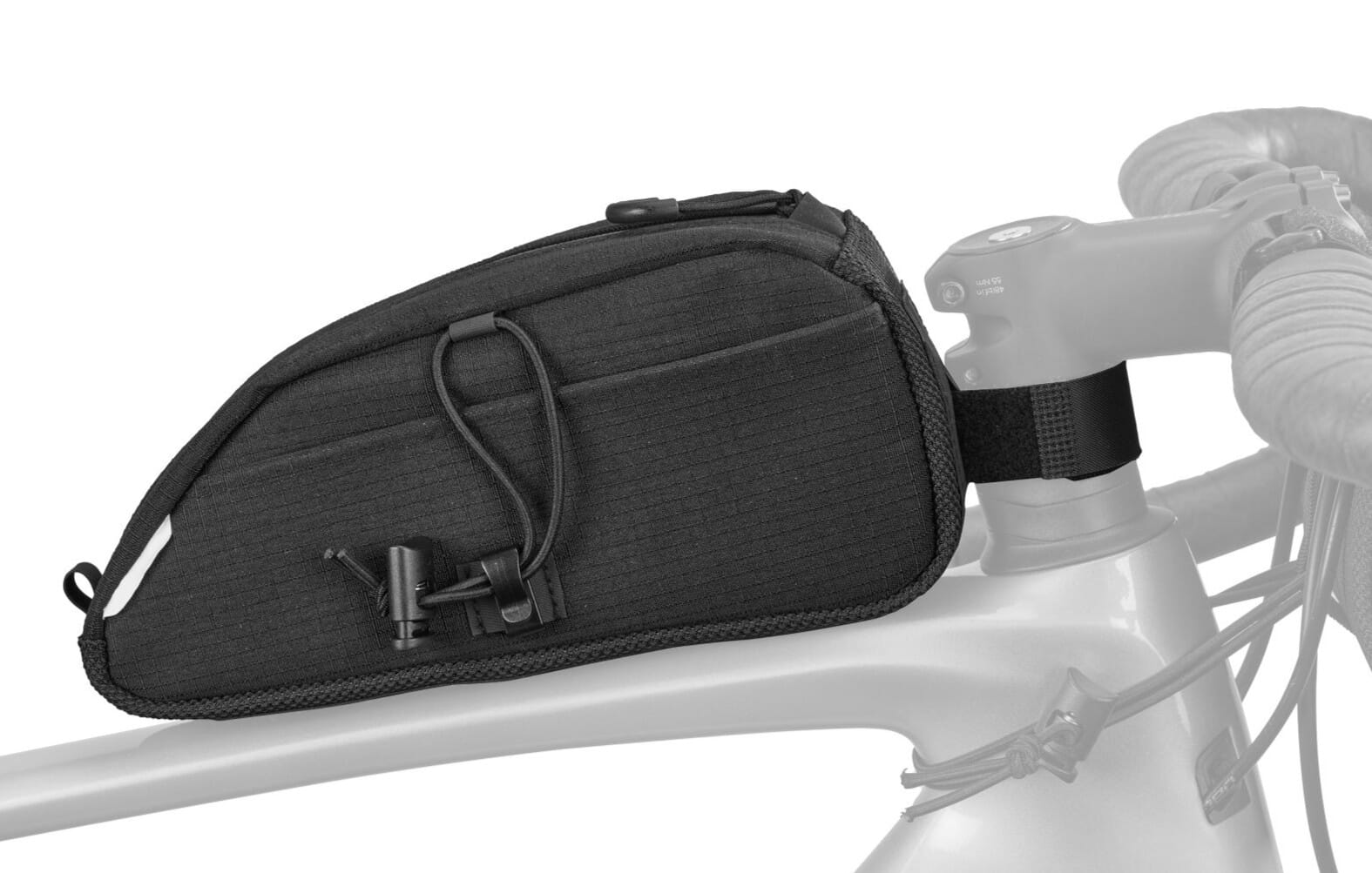 Giant Scout 1L top tube bag, black, on the top tube
