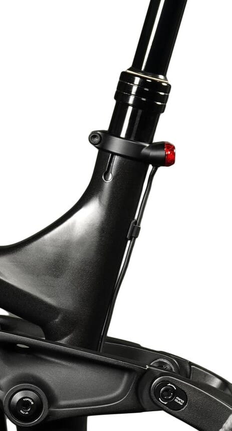 Lupine C14 e-bike rear light with seat clamp side view